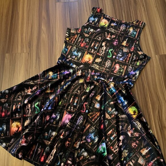 Black Milk Cabinet of Curiosity Velvet Princess Skater Dress - Picture 8 of 9